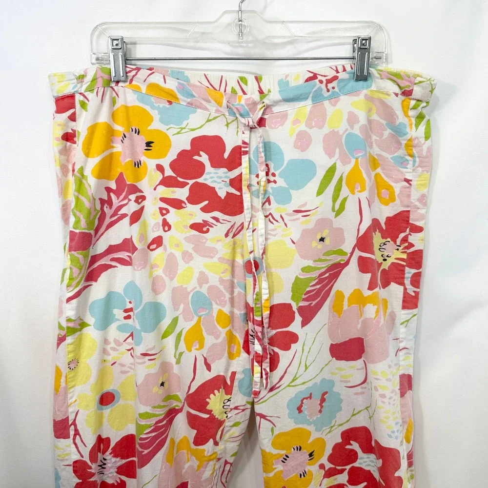 Pine Cone Hill Fine Linens Small Floral Pajama Set with Carry Bag Lounge 287